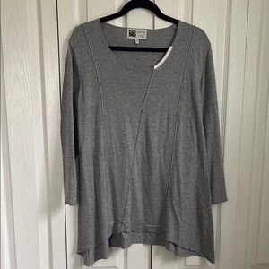 Habitat Scoop Neck Ling Sleeve Knit Top. Size X-large